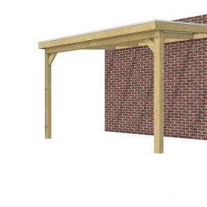 Geïmpregneerd vuren veranda - 400 x 300 cm