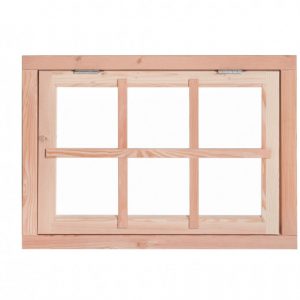 Douglas onbehandeld uitzetraam 6-ruits - 89,8 x 70,3 cm
